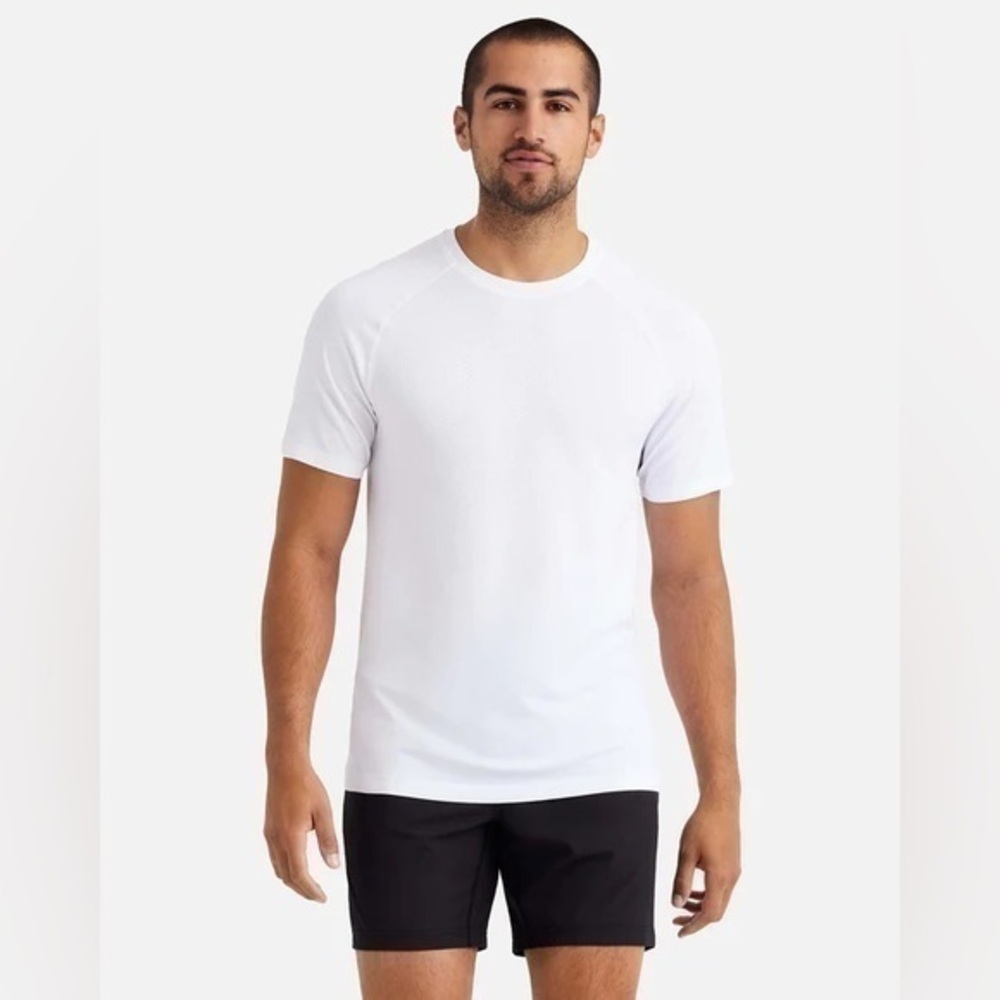 Men’s Rhone Vapor Training Short Sleeve - White